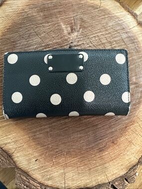 kate spade Black Leather Bifold Wallet